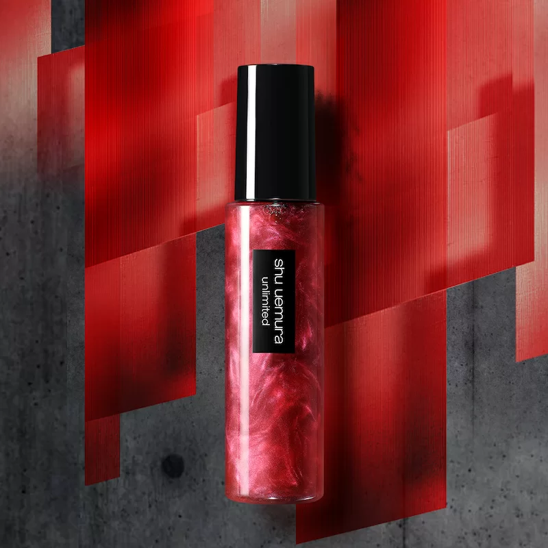unlimited red makeup fix mist